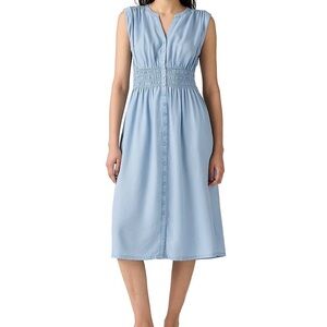 Levi's Denim Blue Button-Down Dress